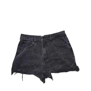 Princess Polly High Wasted Black Denim Shorts
